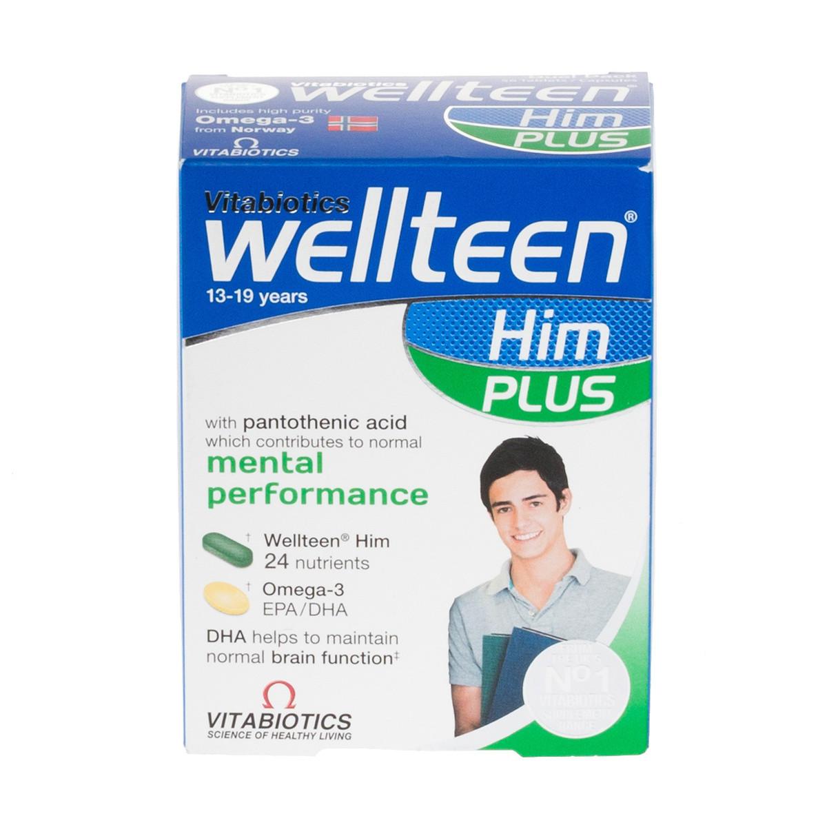 Vitabiotics Wellteen Him Plus 56 Tablets Image 1