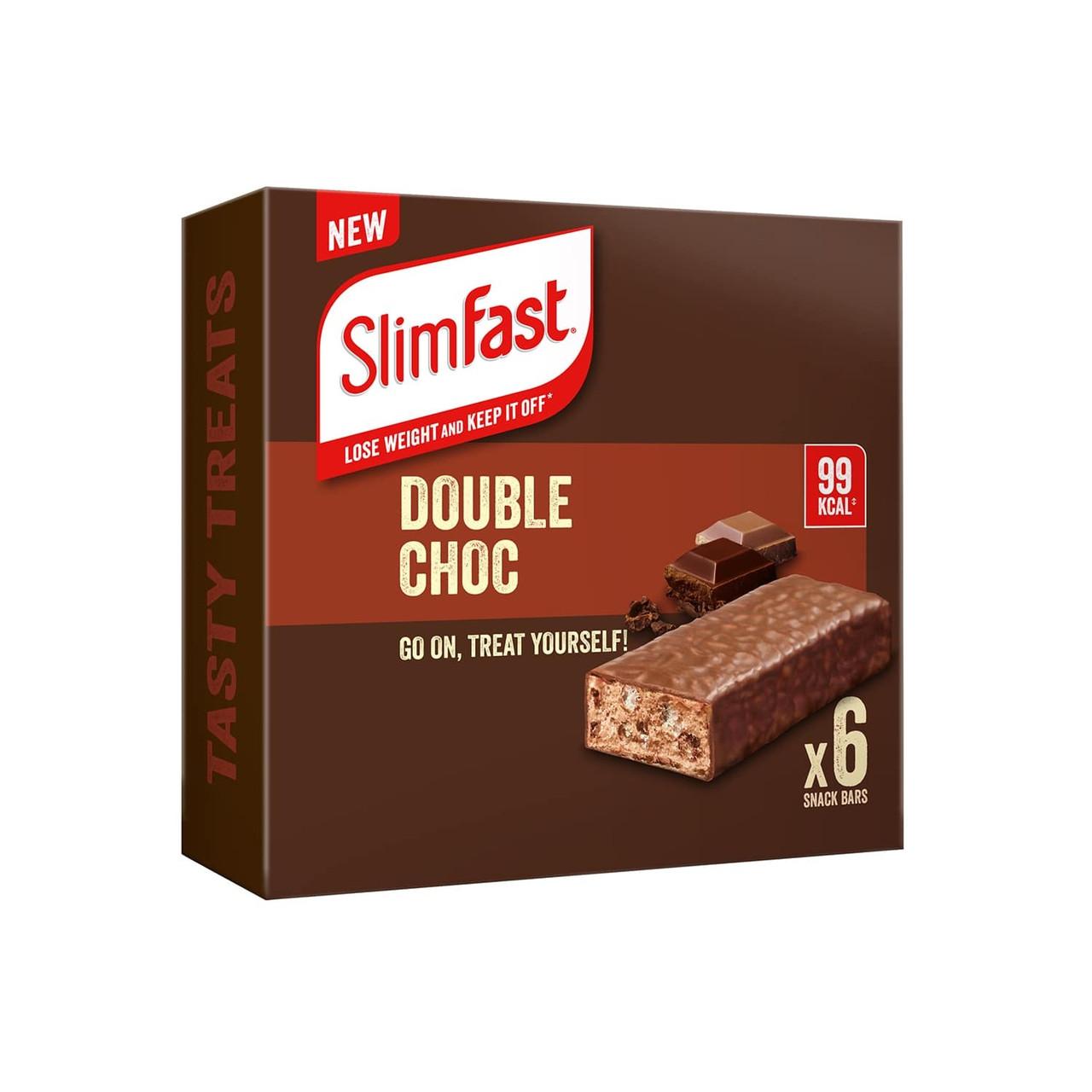 SlimFast Core Snack Bar Double Choc 6 x 25g Image 1