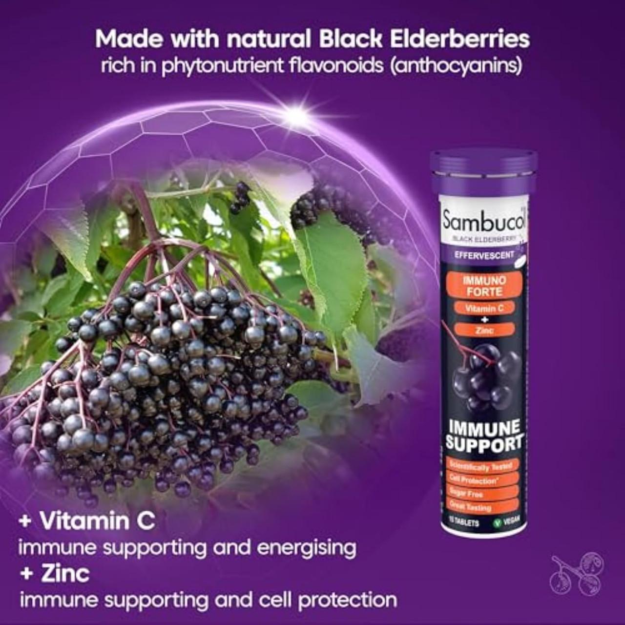 Sambucol Immuno Forte Black Elderberry Effervescent 15 Tablets Image https://cdn11.bigcommerce.com/s-g585yu857h/images/stencil/1280w/products/4126/38064/81hc0mbX_pL._AC_SL1500___56296.1787329925.jpg1