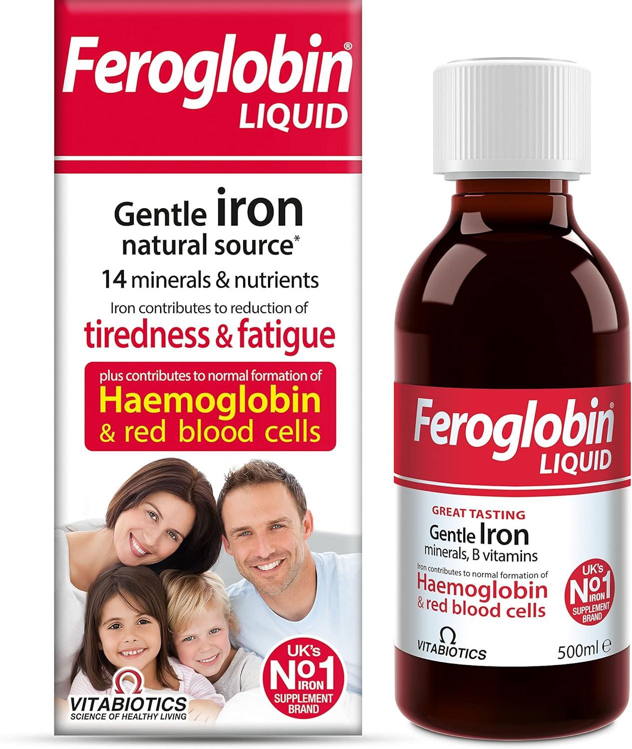 Vitabiotics Feroglobin Liquid 500ml Image 1