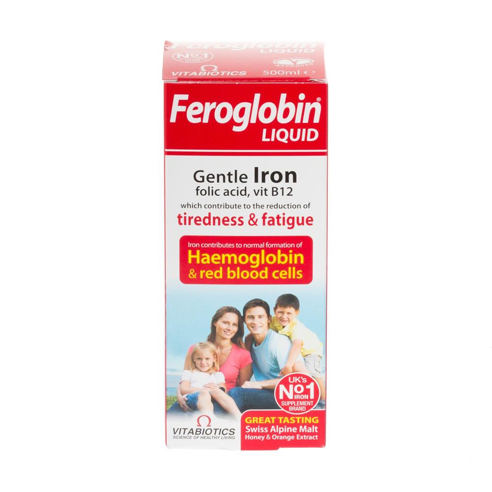 Vitabiotics Feroglobin Liquid 500ml Image 1
