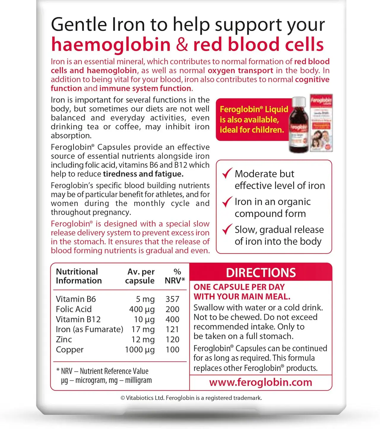Vitabiotics Feroglobin 30 Capsules Image https://cdn11.bigcommerce.com/s-g585yu857h/images/stencil/1280w/products/4143/37582/81L4ICiWzvL._AC_SL1500___36775.1787304616.jpg1
