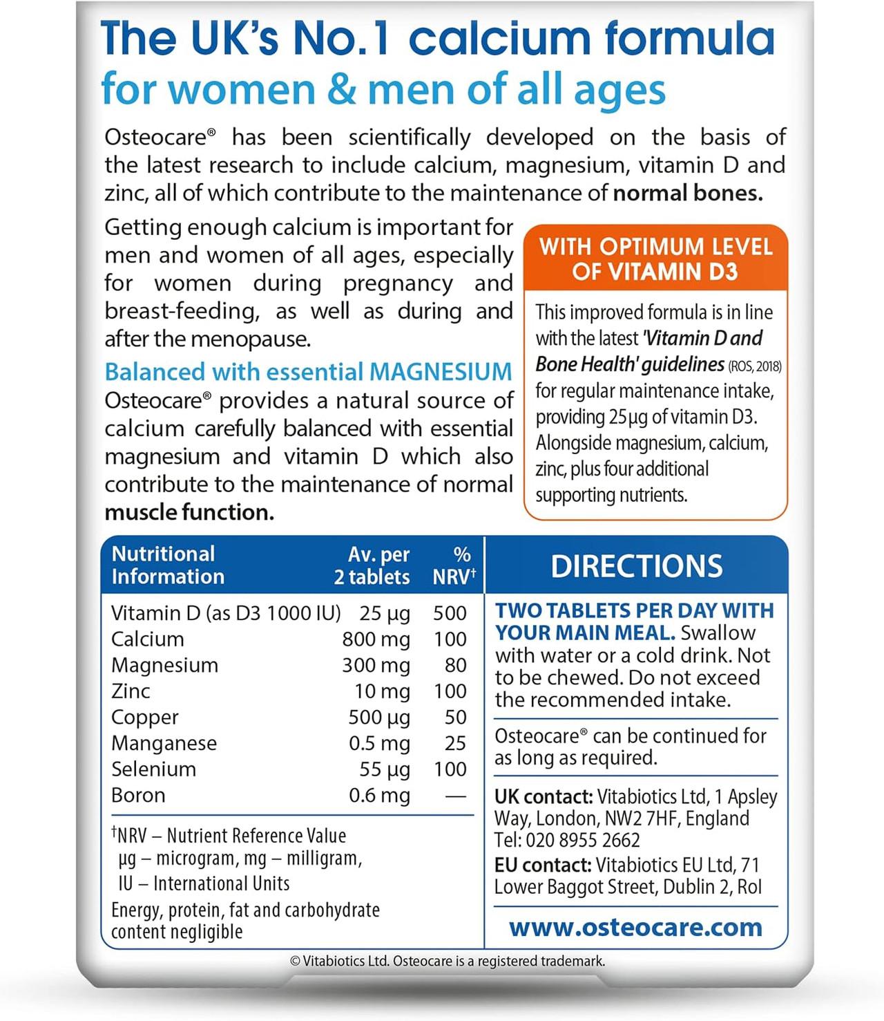 Vitabiotics Osteocare Original 90 Tablets Image https://cdn11.bigcommerce.com/s-g585yu857h/images/stencil/1280w/products/4145/37605/81aUN2IGLEL._AC_SL1500___07084.1787305174.jpg1