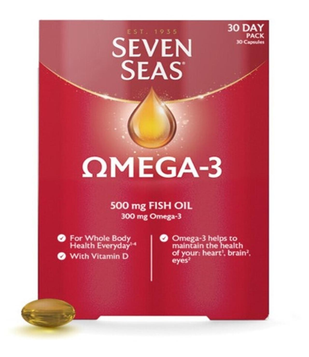 Seven Seas Omega 3 Daily 30 Capsules Image 1