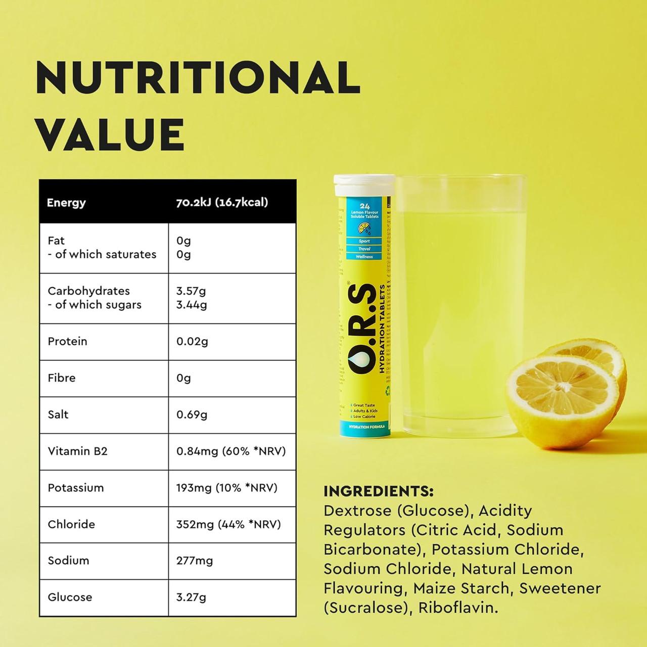 O.R.S. Hydration Lemon Flavour 24 Tablets Image https://cdn11.bigcommerce.com/s-g585yu857h/images/stencil/1280w/products/4182/37037/71go1coTPwL._AC_SL1500___26876.1786116666.jpg1