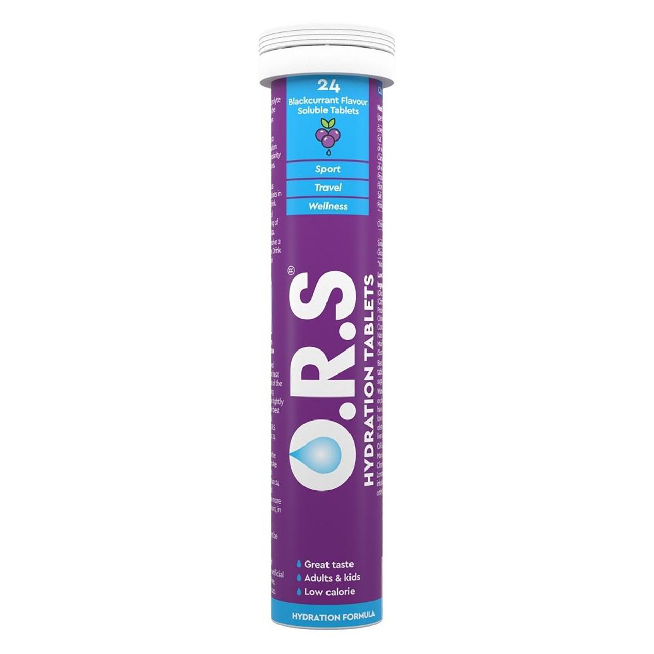 O.R.S. Hydration Blackcurrant Flavour 24 Tablets Image 1