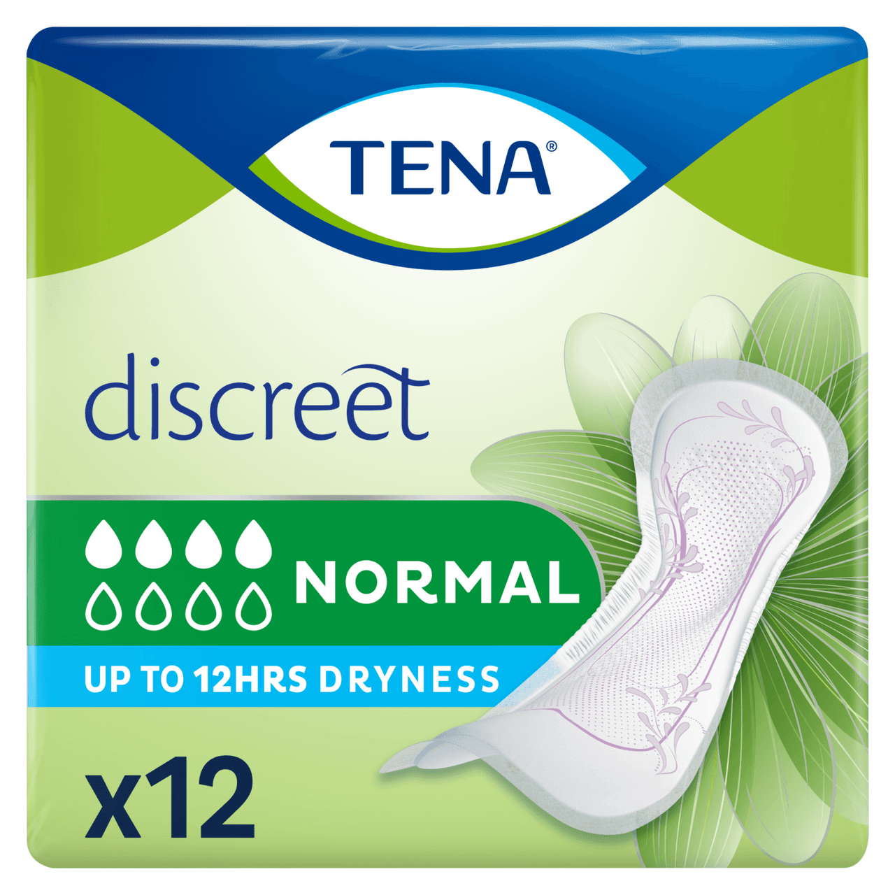 TENA Lady Discreet Normal Incontinence Pads 12 Pack Image 1
