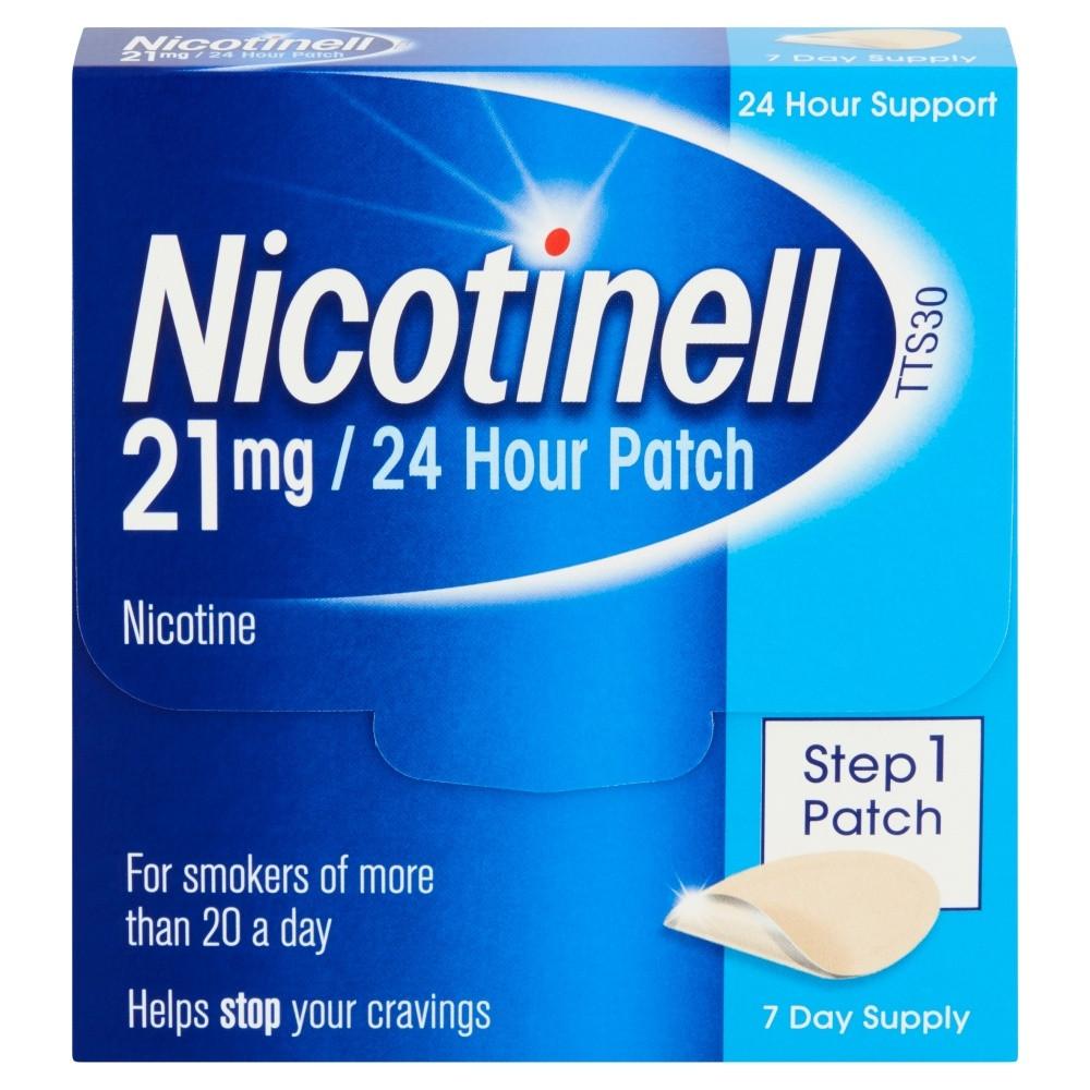 Nicotinell 21mg - 24 Hour Patches Step 1 7 Pack Image 1