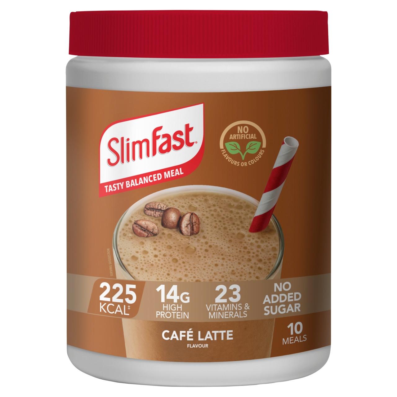 SlimFast Powder Tin Cafe Latte 365g Image 1