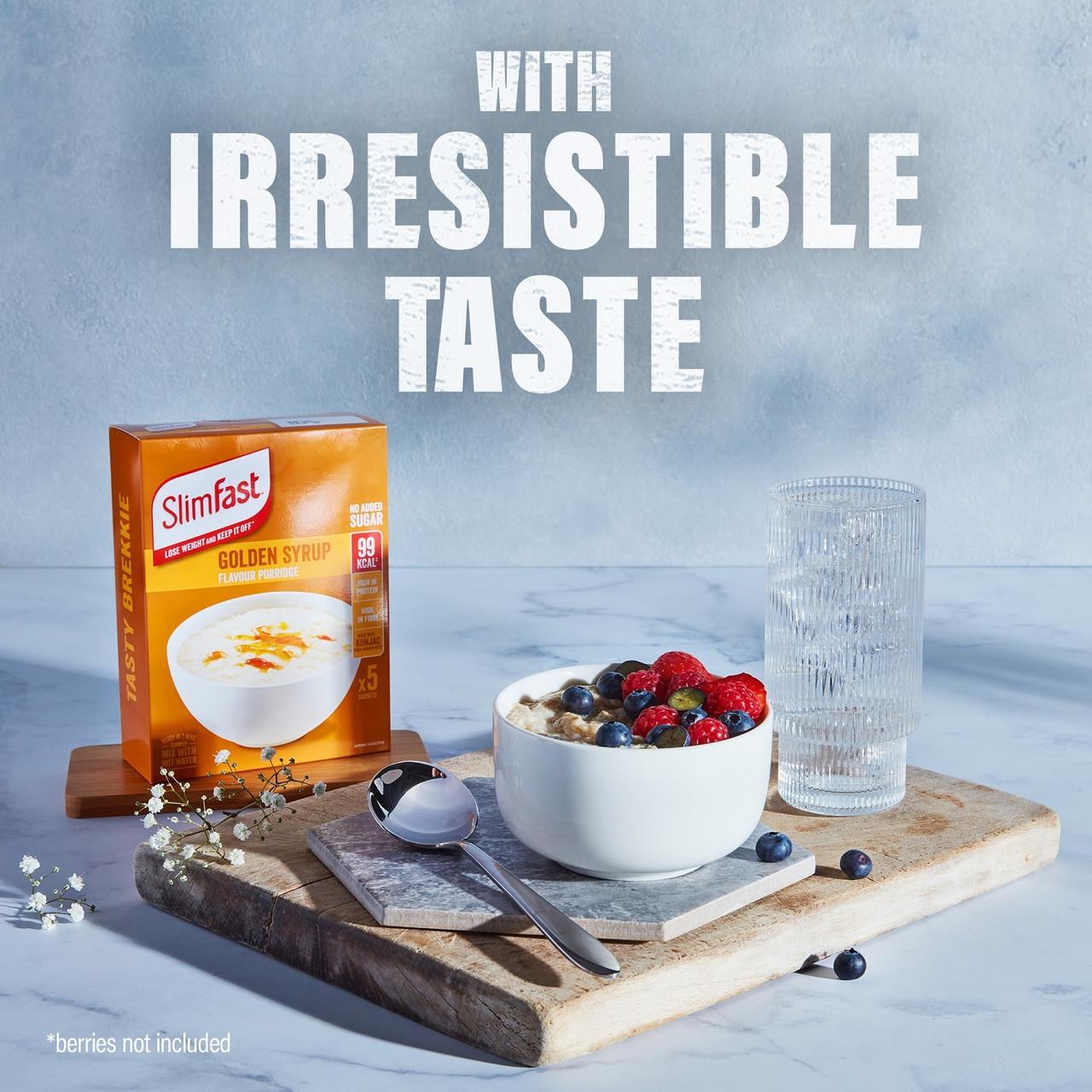 Slimfast Porridge Golden Syrup flavour 5 x 29g Image https://cdn11.bigcommerce.com/s-g585yu857h/images/stencil/1280w/products/4278/7890/Slimfast-Porridge-Golden-Syrup-flavour__54451__80786.1781536708.jpg1
