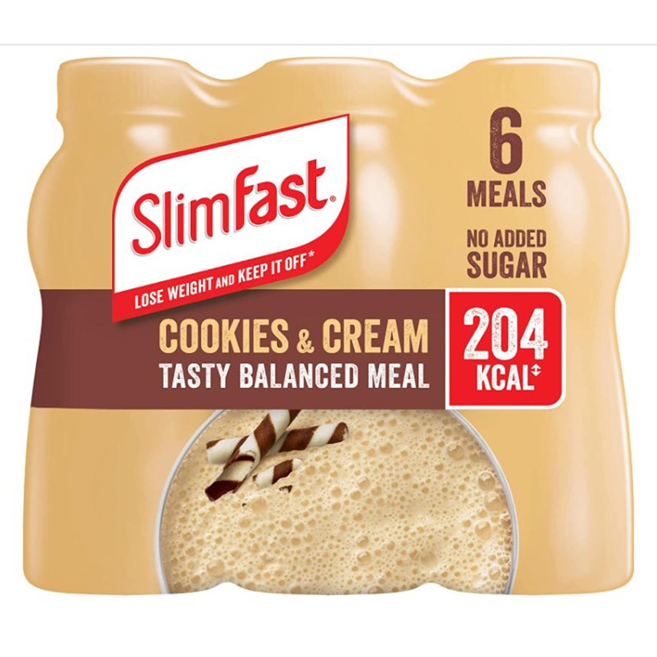 SlimFast Milkshake Cookies & Cream Multipack 6 x 325ml Image 1