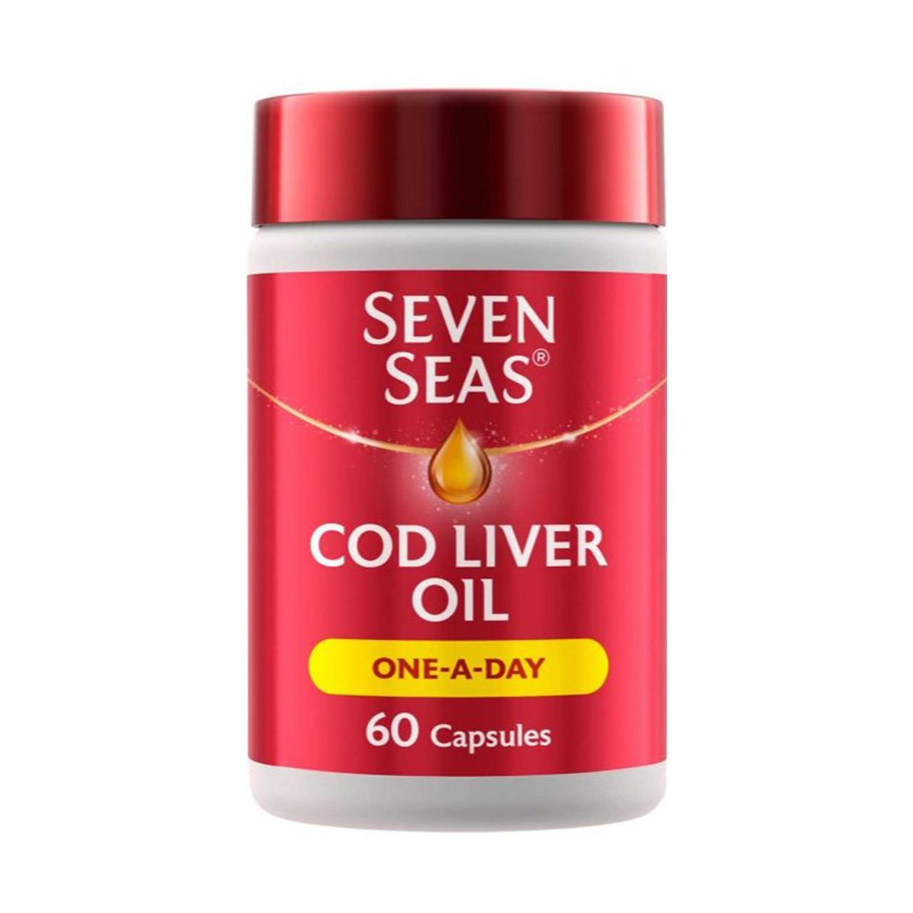 Seven Seas Cod Liver Oil One A Day 60 Capsules Image 1
