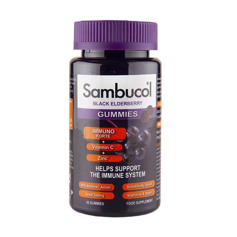 Sambucol Immuno Forte Black Elderberry Gummies 30 Pack Image 1