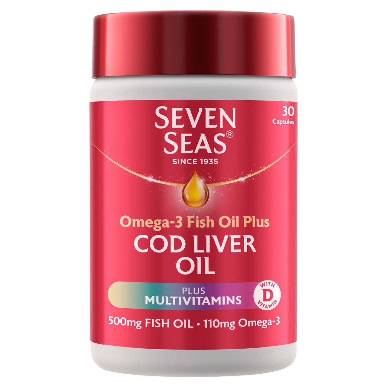 Seven Seas Cod Liver Oil Plus Multivitamins 30 Capsules Image 1