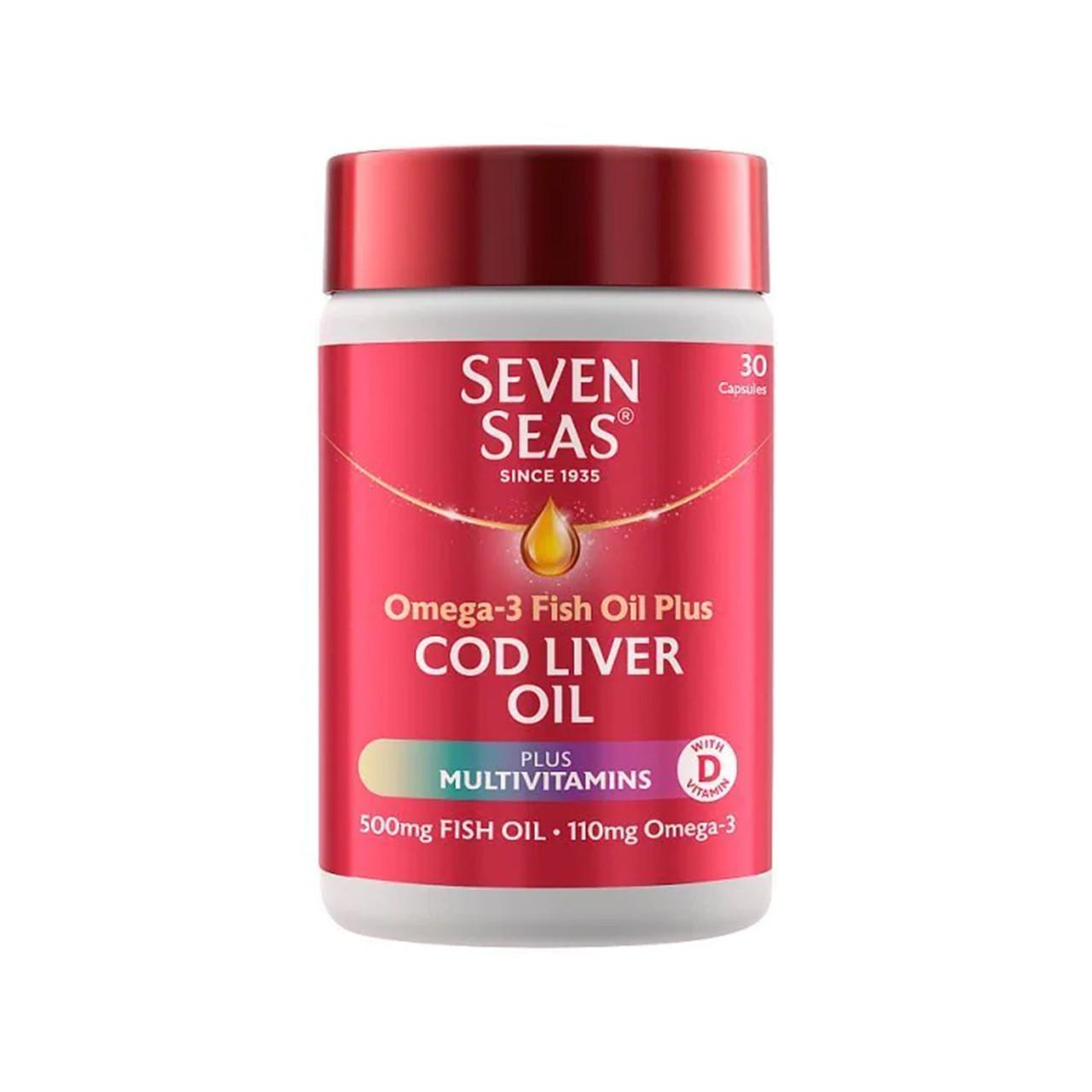 Seven Seas Cod Liver Oil Plus Multivitamins 30 Capsules Image 1