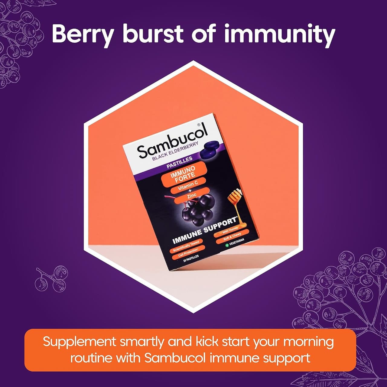 Sambucol Immuno Forte Black Elderberry Pastilles 20 Pack Image https://cdn11.bigcommerce.com/s-g585yu857h/images/stencil/1280w/products/4336/38055/71wFA8udf6L._AC_SL1500___68364.1787329875.jpg1