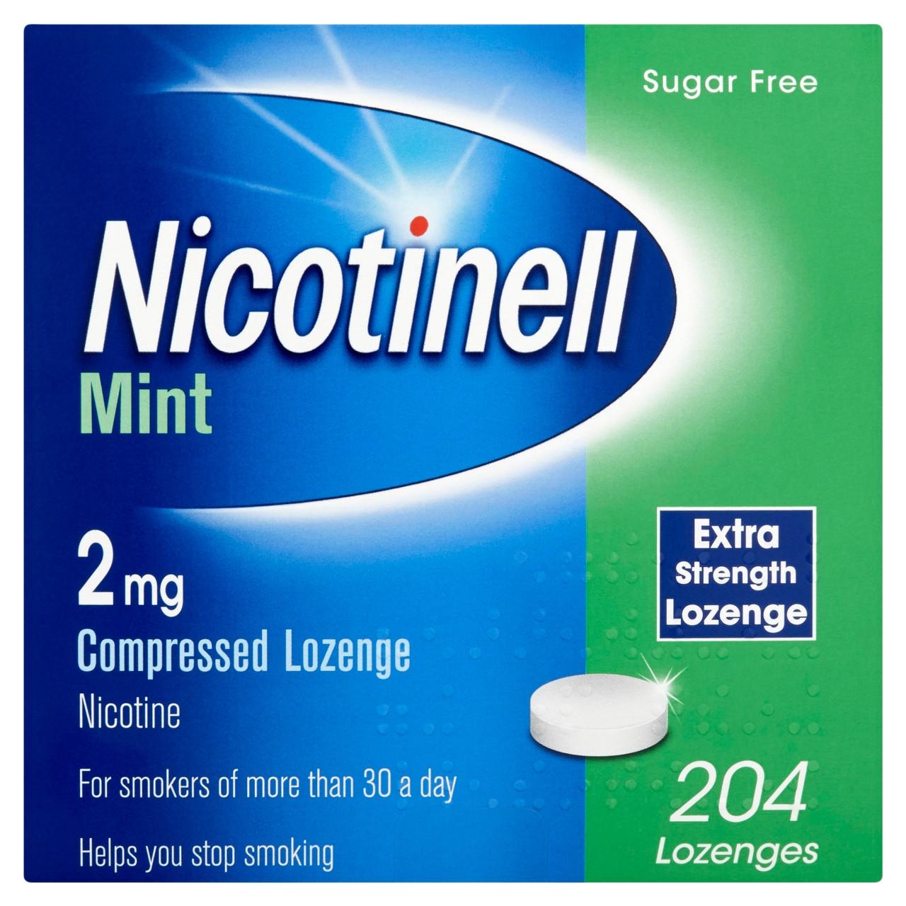 Nicotinell 2mg Lozenges - Mint 204 Pack Image 1