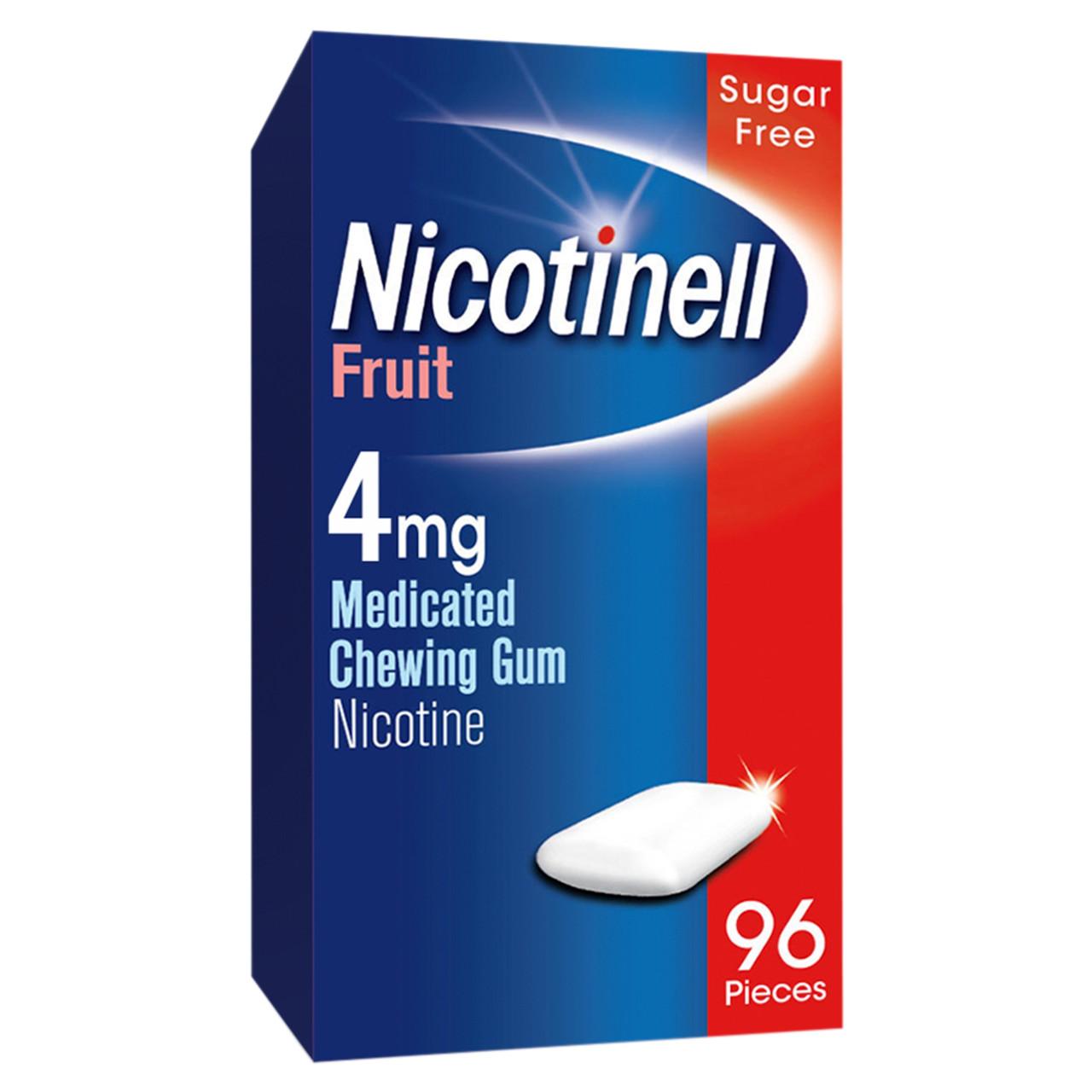 Nicotinell 4mg Extra Strength Gum - Fruit 96 Pieces Image 1