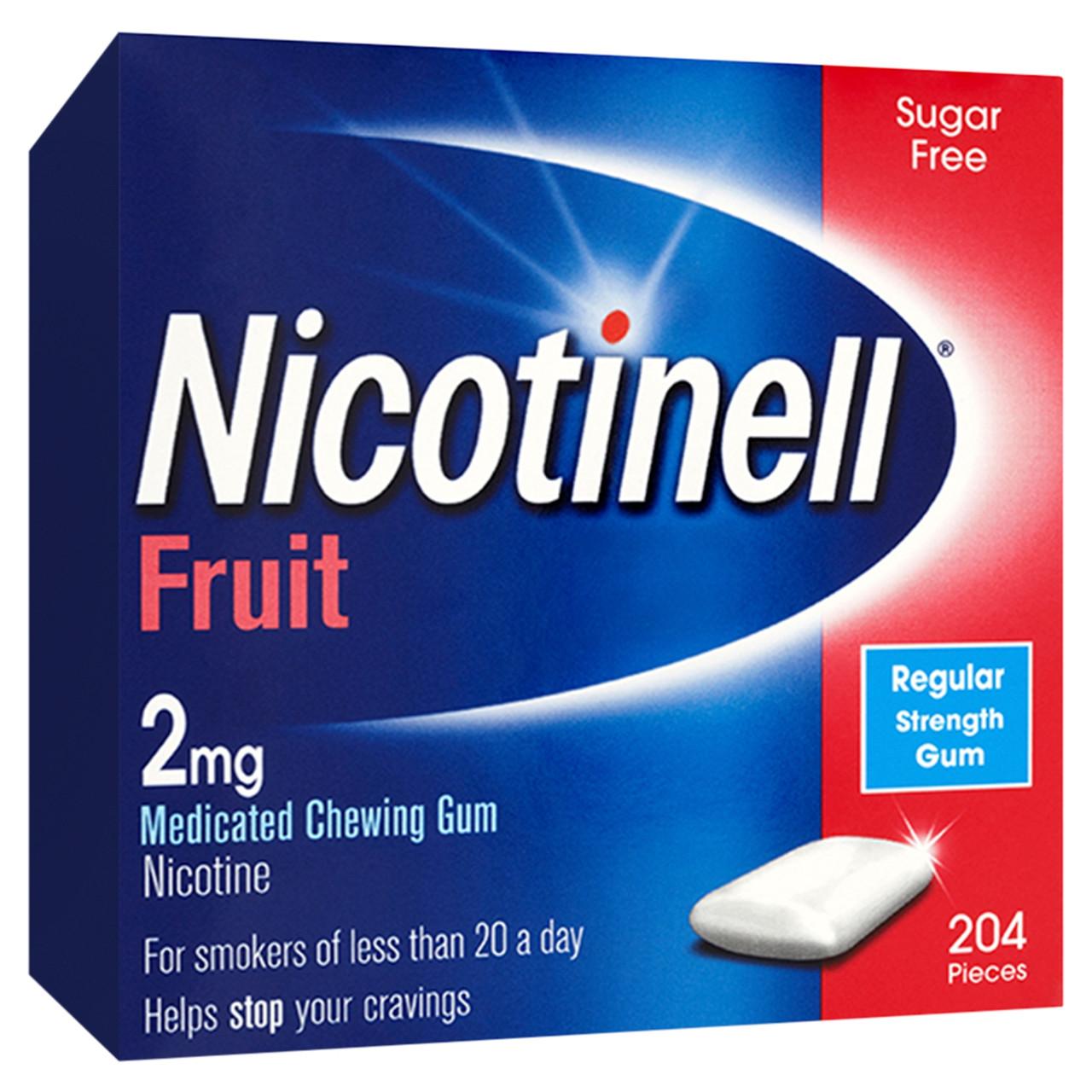 Nicotinell 2mg Fruit Gum 204 Pack Image 1