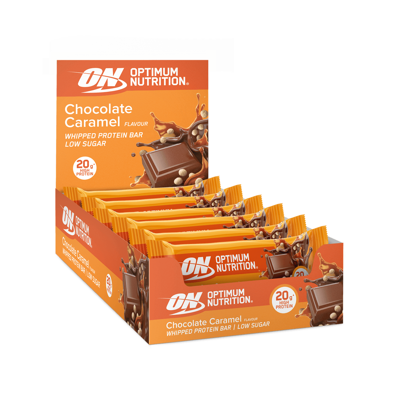 Optimum Nutrition Whipped Protein Bar Multipack - Chocolate Caramel 60gx10 Image 1