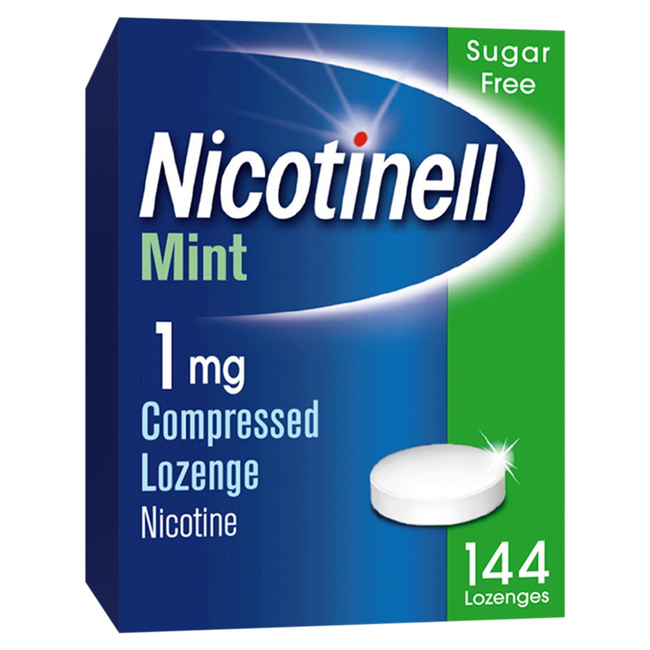 Nicotinell 1mg Compressed Lozenge - Mint 144 Pack Image 1
