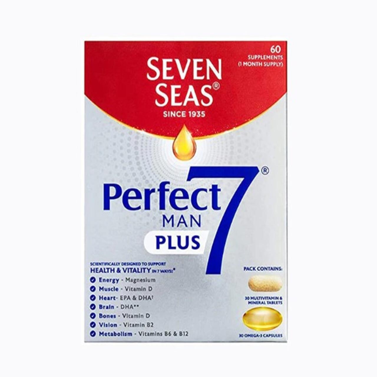 Seven Seas Perfect 7 Multivitamins Man 30 Capsules + 30 Tablets Image 1
