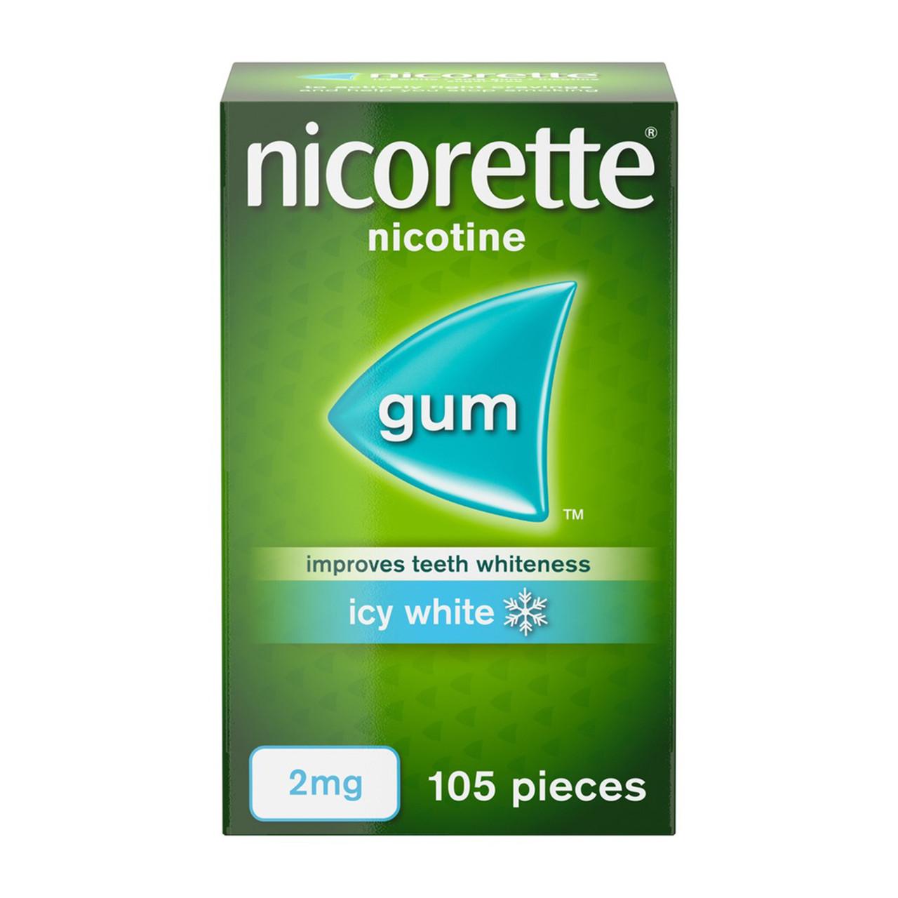 Nicorette Gum 2mg Icy White 105 Pieces Image 1