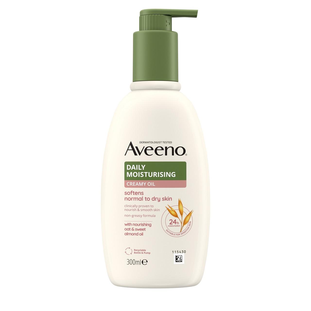 Aveeno Daily Moisturising Creamy Oil Almond 300ml Image 1