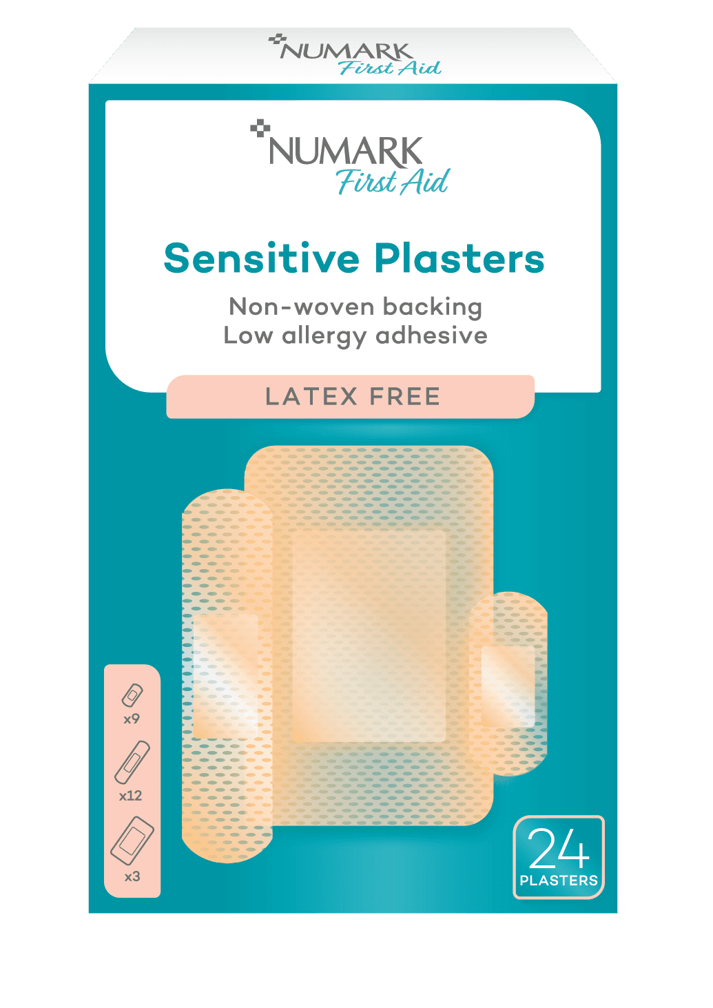 Numark Sensitive Plasters 24 Pack Image 1