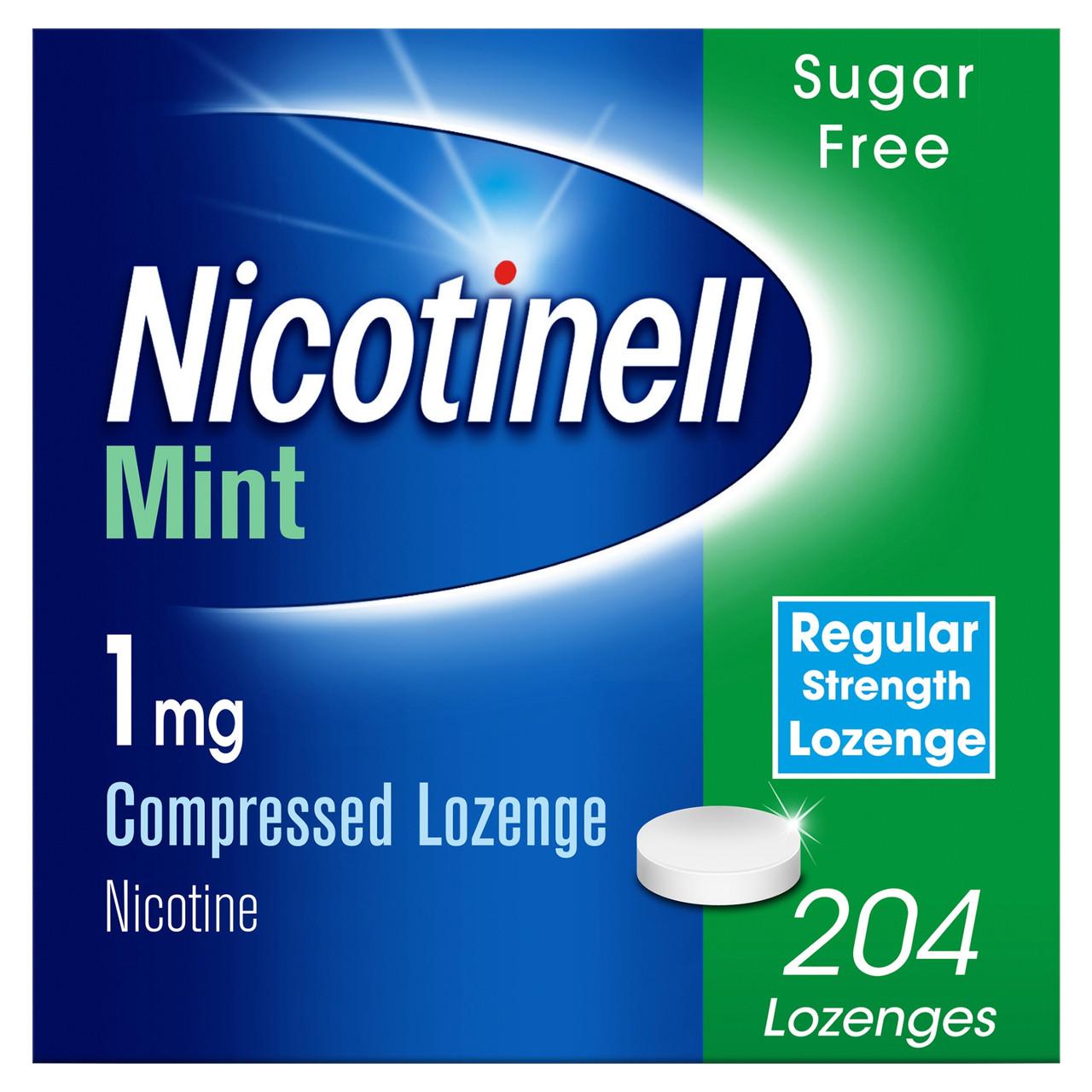 Nicotinell 1mg Compressed Lozenges - Mint 204 Pack Image 1