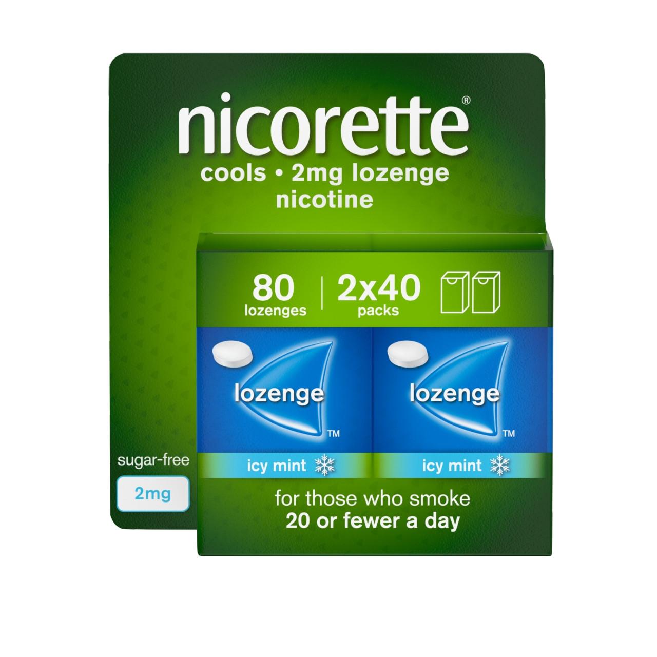 Nicorette Lozenge Mint 2Mg 80 Pack Image 1