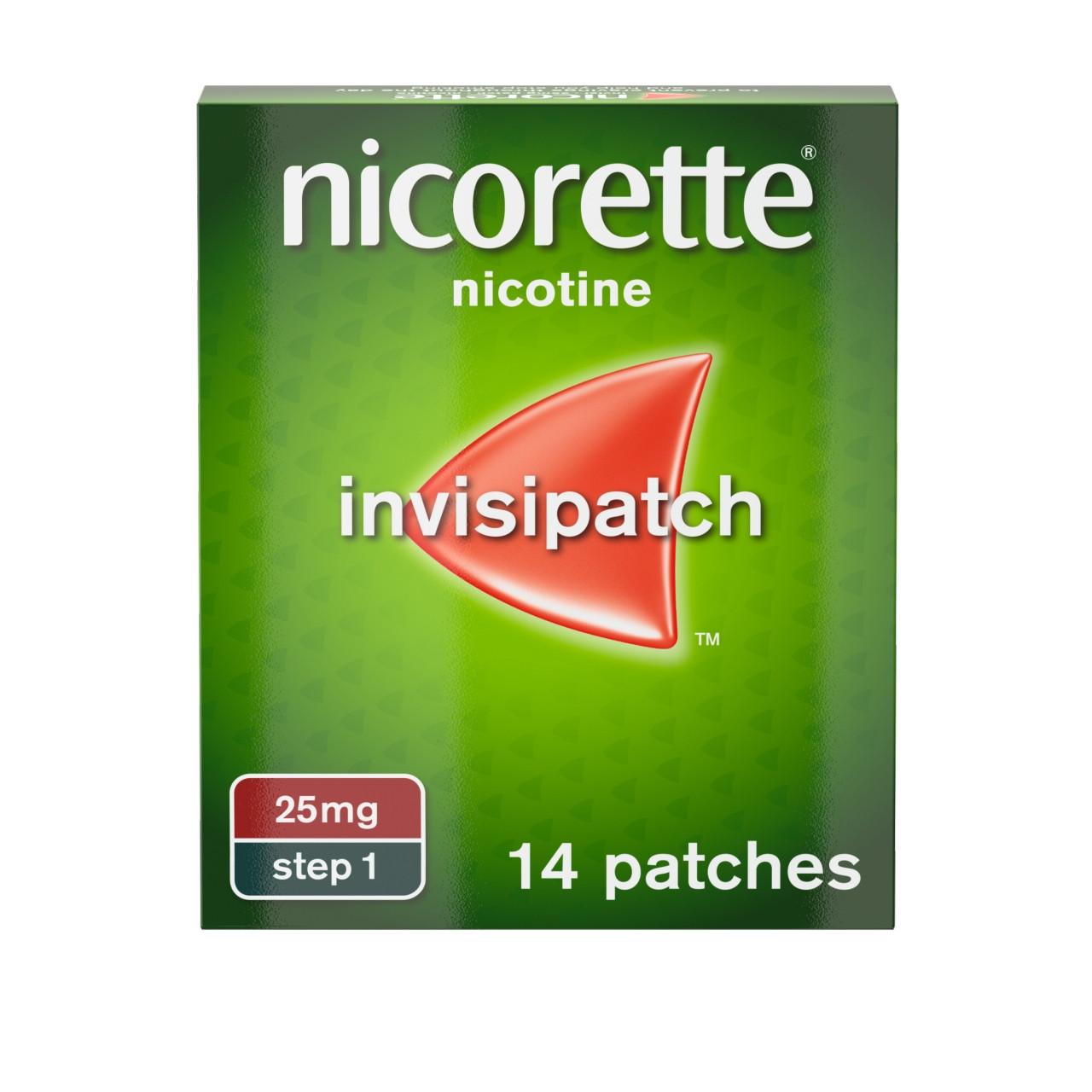 Nicorette Invisi Patches Step 1 25mg 14 Patches Image 1