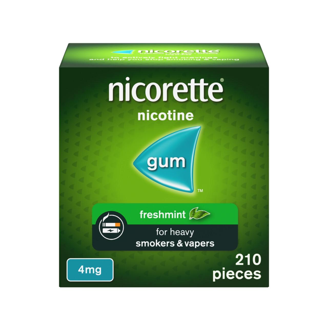 Nicorette Gum 4mg Freshmint 210 Pieces Image 1