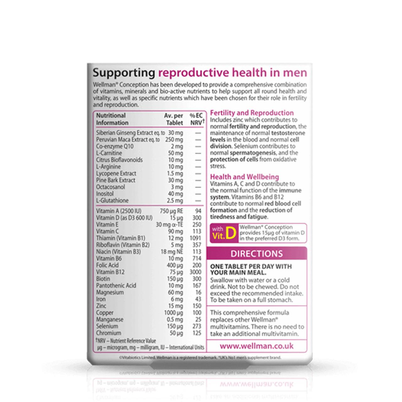 Vitabiotics Wellman Conception 30 Tablets Image https://cdn11.bigcommerce.com/s-g585yu857h/images/stencil/1280w/products/4461/8347/Vitabiotics-Wellman-Conception-Tablets__05860__83356.1740668036.jpg1