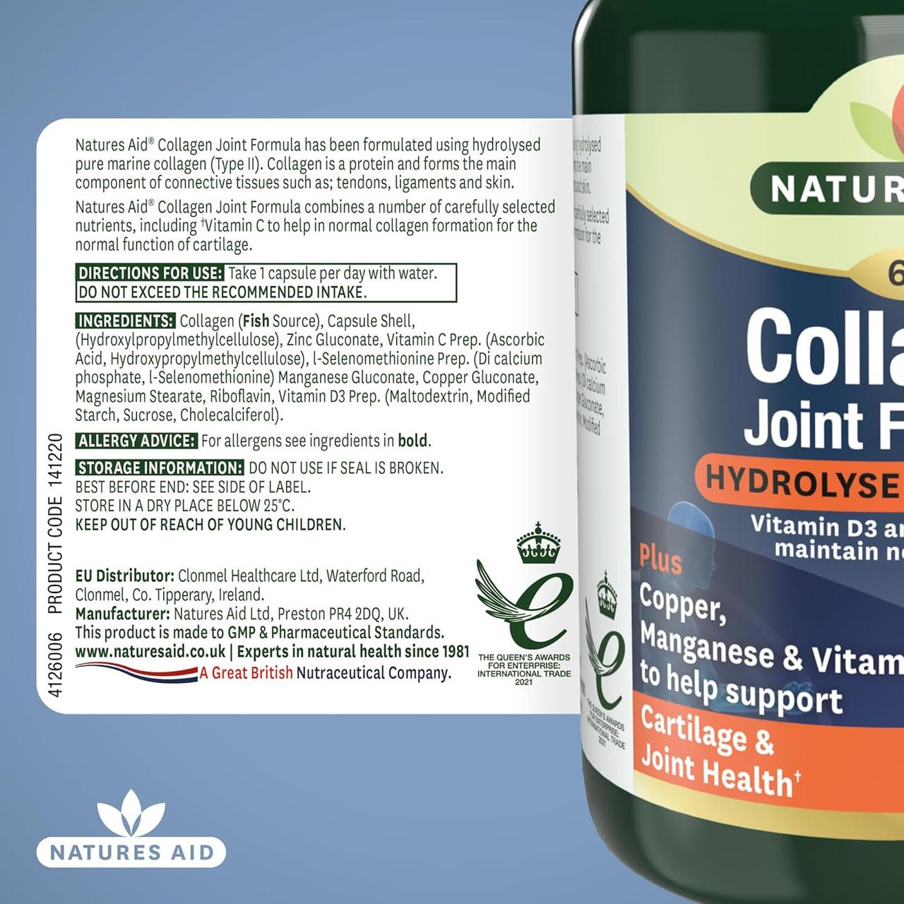 Natures Aid Collagen Joint Formula with Vitamin D3 & Zinc, plus Copper, Manganese & Vitamin C 60 VCaps Image https://cdn11.bigcommerce.com/s-g585yu857h/images/stencil/1280w/products/4492/35253/818CSpcGb6L._AC_SL1500___94626.1784881703.jpg1