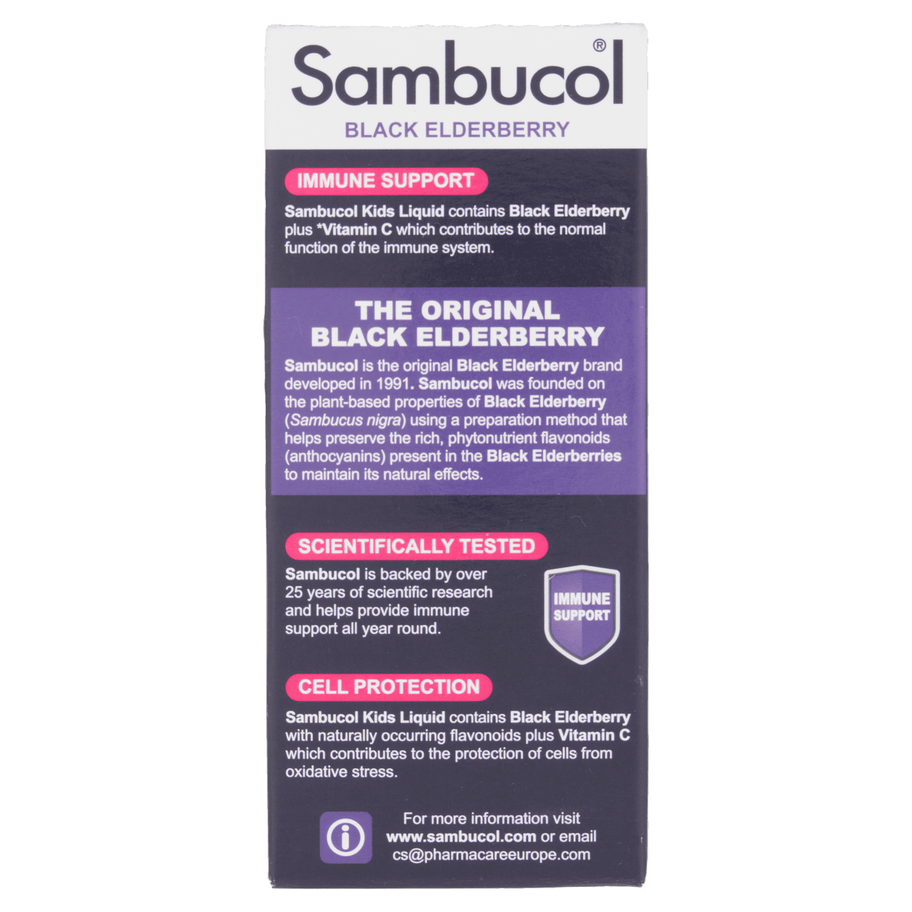 Sambucol Black Elderberry Extract For Kids 120ml Image https://cdn11.bigcommerce.com/s-g585yu857h/images/stencil/1280w/products/4500/10626/5060216560168_T72__93360.1787329543.png1