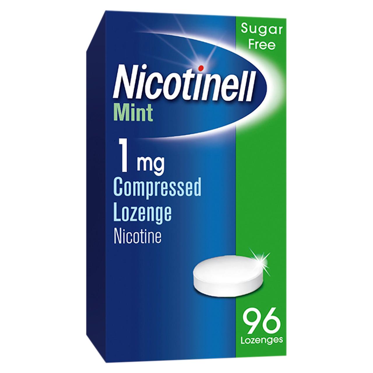 Nicotinell 1mg Compressed Lozenges - Mint 96 Pack Image 1
