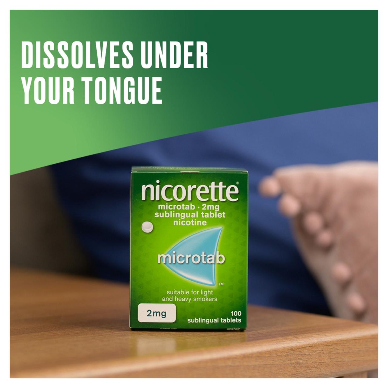 Nicorette 2mg Microtab 100 Tablets Image https://cdn11.bigcommerce.com/s-g585yu857h/images/stencil/1280w/products/4557/18095/05010123730123_T62__63953.1781536748.jpg1