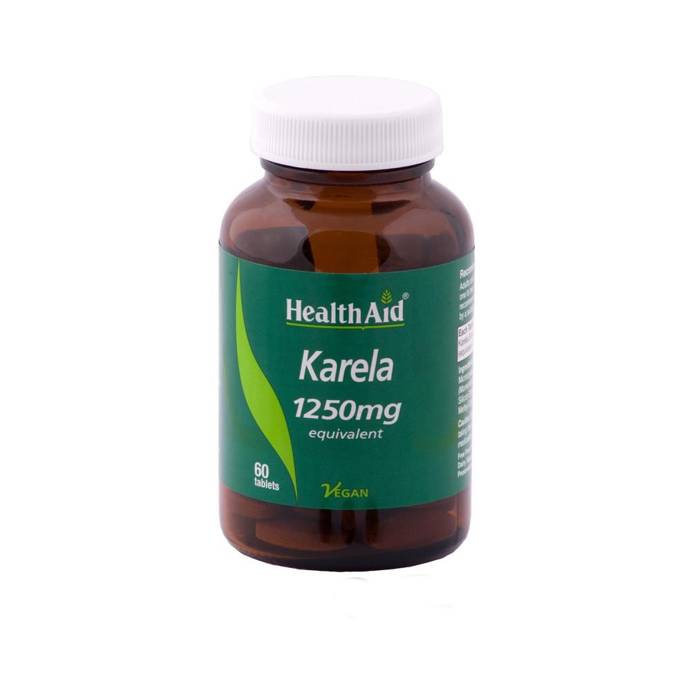 HealthAid Karela Extract 1250mg 60 Tablets Image 1