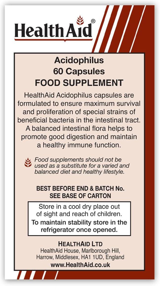 HealthAid Acidophilus Probiotic with FOS 60 Capsules Image https://cdn11.bigcommerce.com/s-g585yu857h/images/stencil/1280w/products/4572/37786/61xfRBL-btL._AC_SL1200___84023.1787324859.jpg1