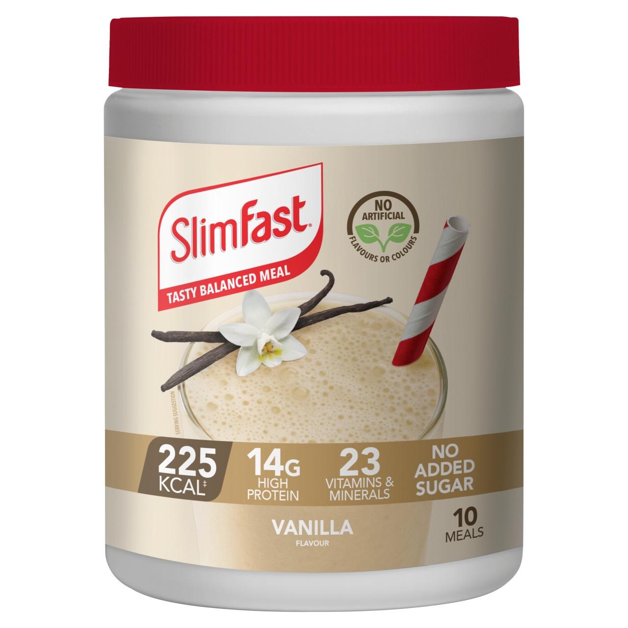 SlimFast Powder Tin Vanilla 365g Image 1
