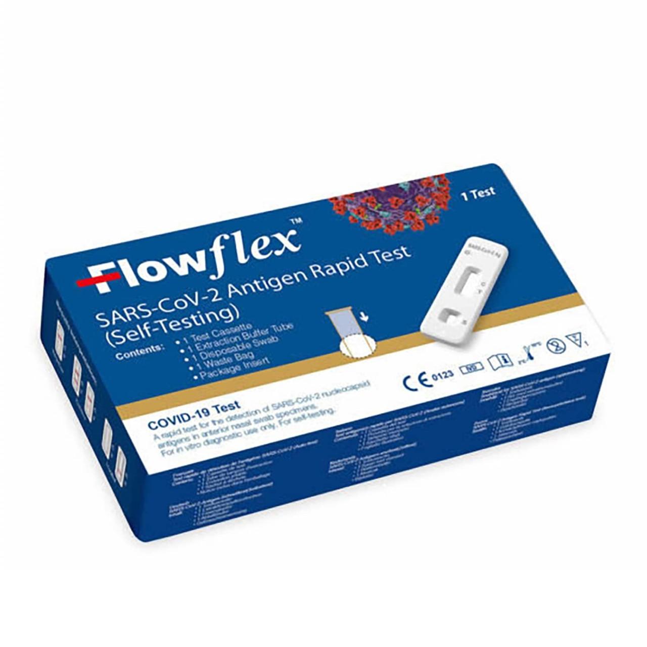 Flowflex Antigen Rapid Lateral Flow Self Testing Kit 1 Test Image 1