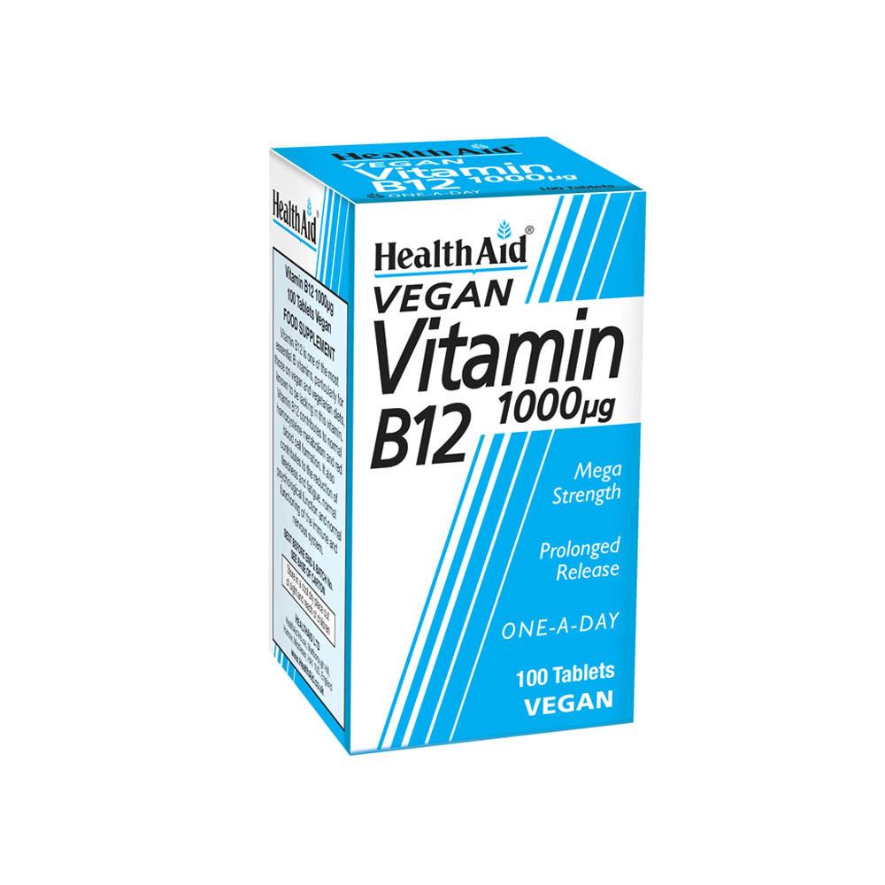 HealthAid Vitamin B12 1000ug 100 Tablets Image 1