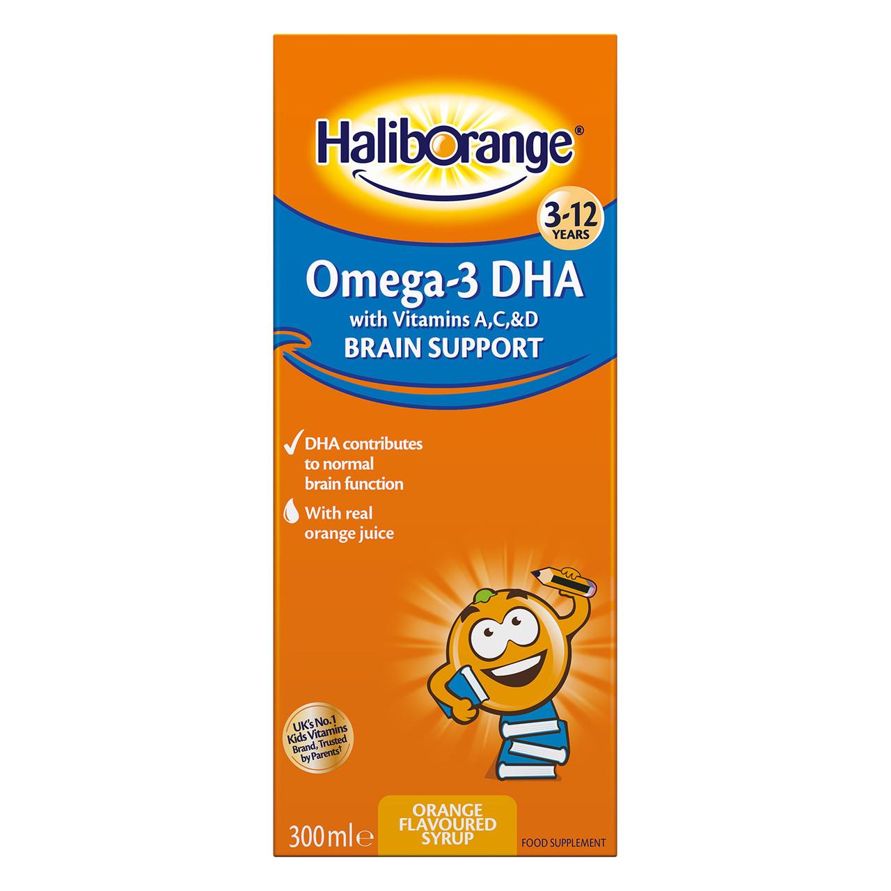 Haliborange Kids Omega-3 Syrup Orange 300ml Image 1