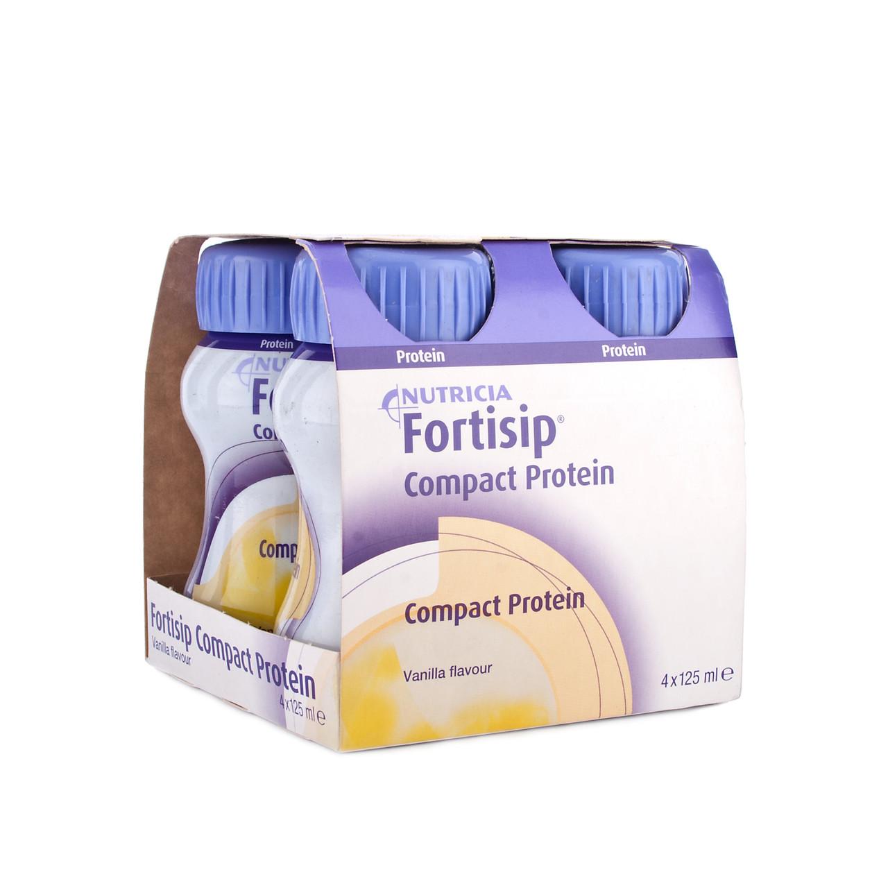Fortisip Compact Protein Vanilla 4 x 125ml Image 1