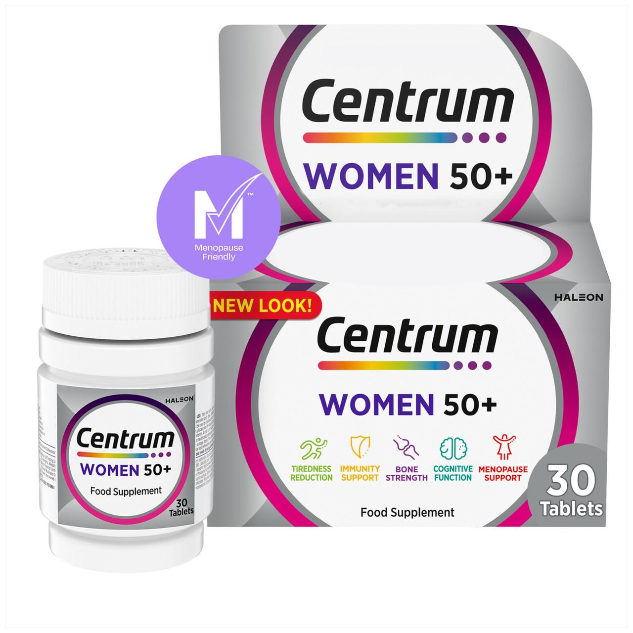 Centrum Women 50+ Multivitamins & Minerals 30 Tablets Image 1