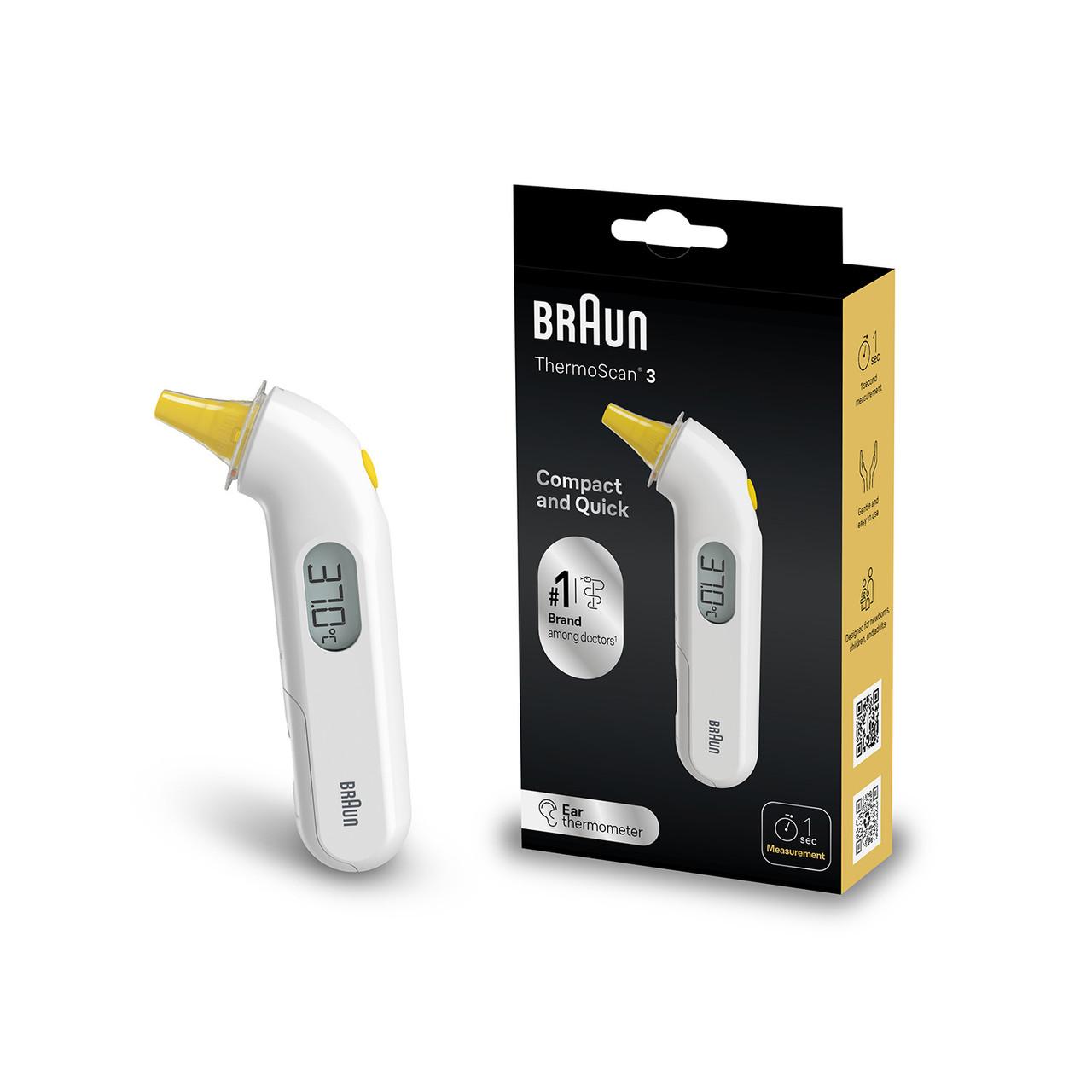 Braun IRT3030 ThermoScan 3 Ear Thermometer Image 1