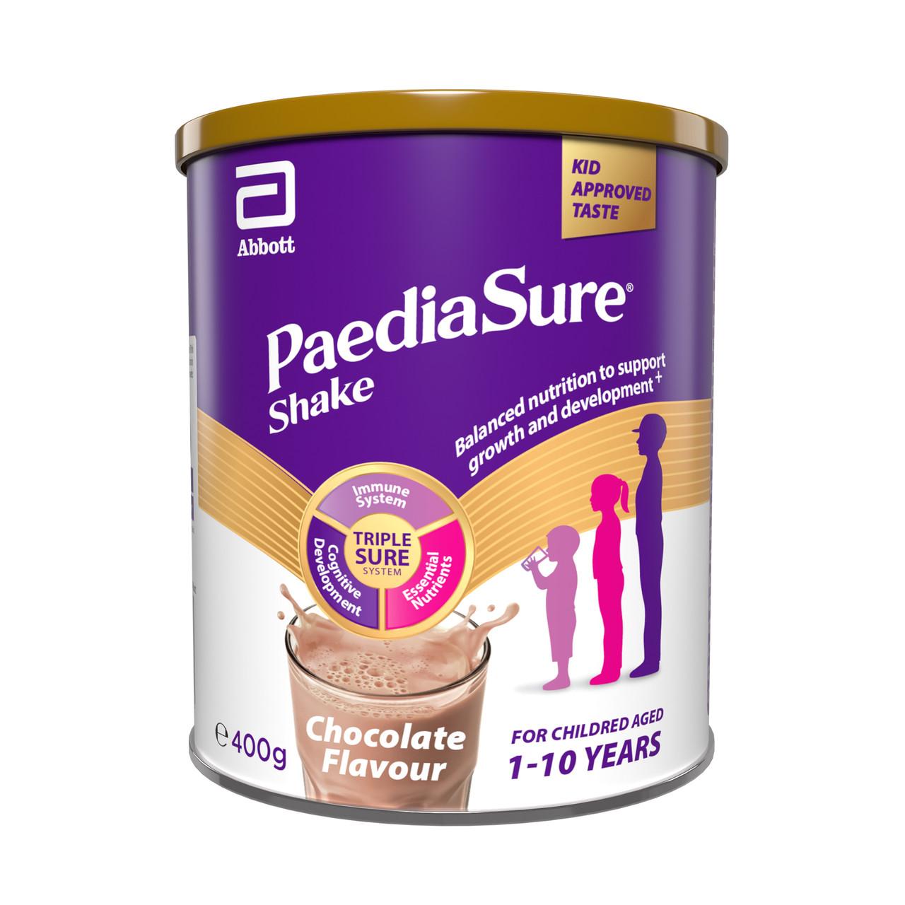 PaediaSure Shake Powder Chocolate Flavour Multivitamin Drink for Kids 400g Image 1