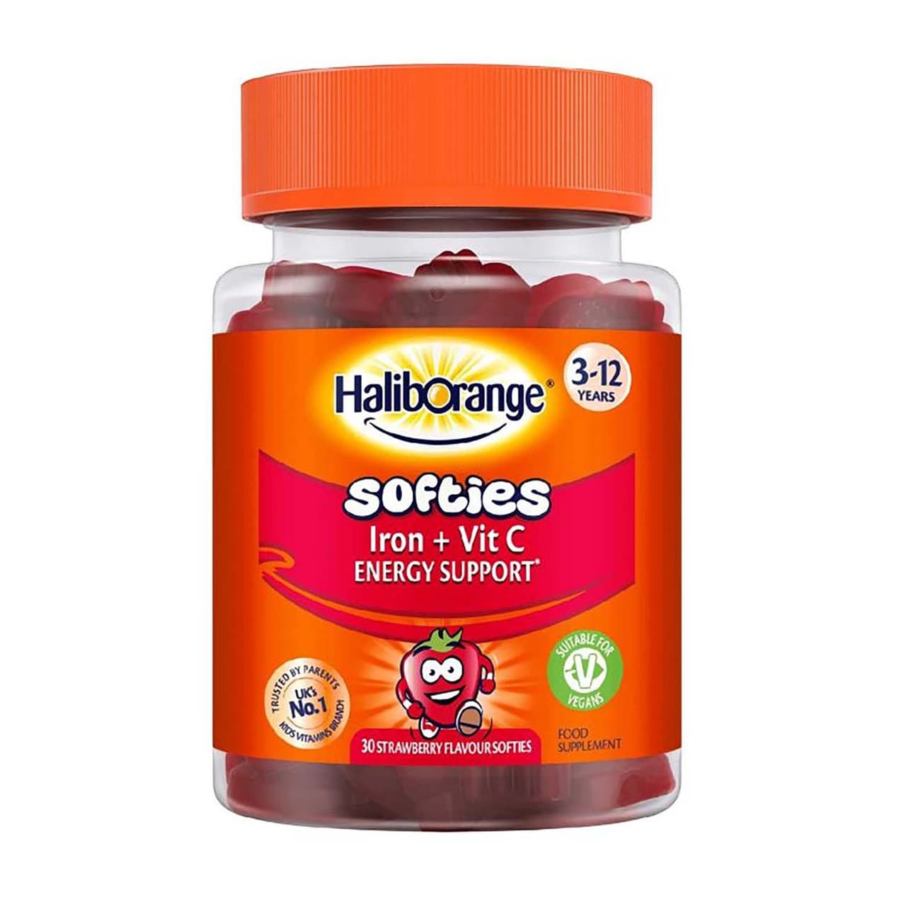 Haliborange Iron + Vitamin C Strawberry Softies 30 Pack Image 1