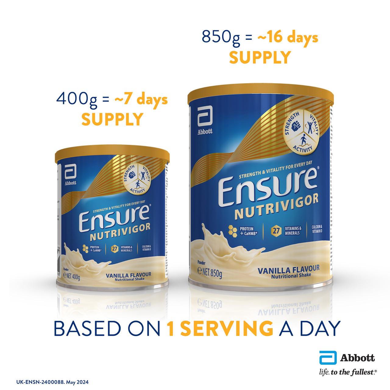 Ensure NutriVigor Shake Vanilla Flavour 400g Image https://cdn11.bigcommerce.com/s-g585yu857h/images/stencil/1280w/products/4706/15905/150719_IMAGE_3__42311.1751376452.jpg1